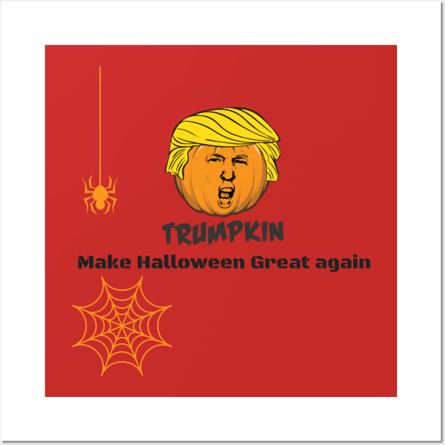 Trumpkin Halloween Wall Art by dmangelo